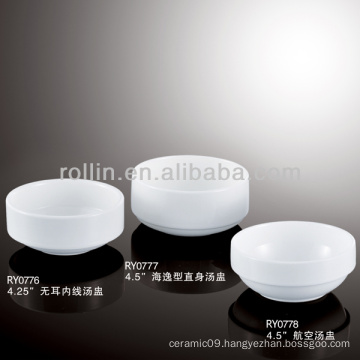 good quality chinese white porcelain soup cup